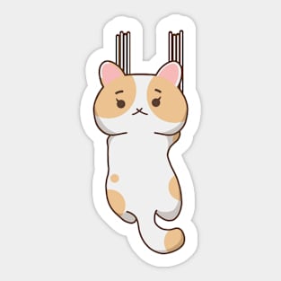 Cat coming Down! Sticker